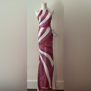 New with Tags B Darlin Full Length Sequin Gown